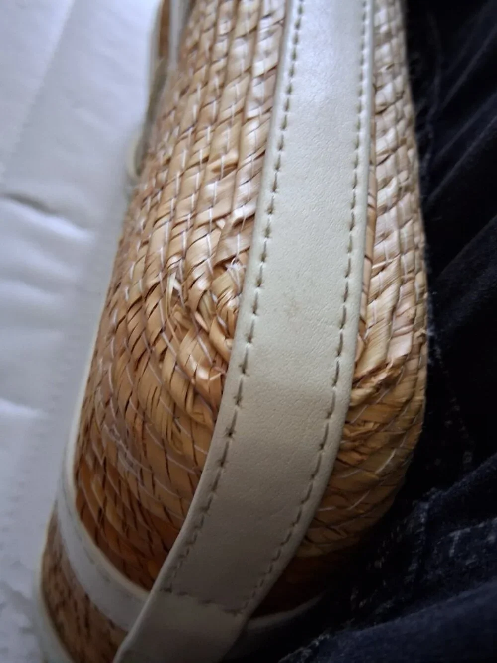 Altuzarra Watermill Baguette Bag with White Leather Trim - Picture 11 of 13